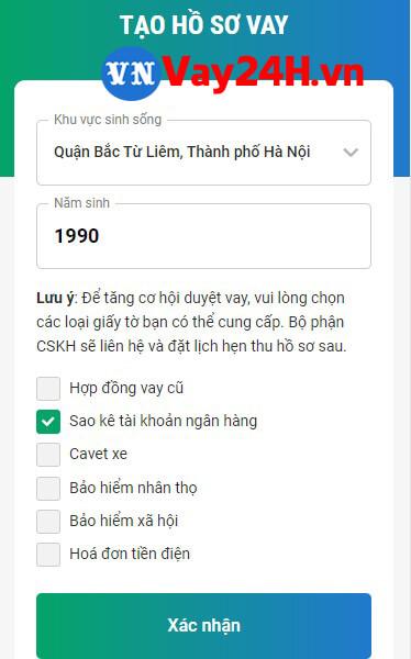 vay tiền tr&ecirc;n avay bước 3