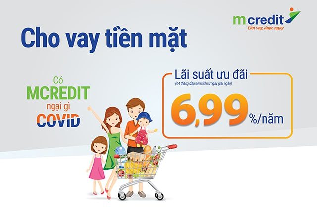 Vay tiền mặt trả g&oacute;p tại Mcredit