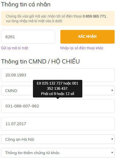 xác thực mã otp robocash xác thực mã otp robocash