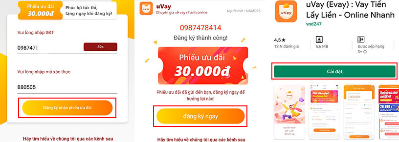 Đăng ký tài khoản vay tiền uvay evay Đăng ký tài khoản vay tiền uvay evay