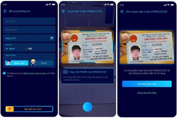 Chụp ảnh hai mặt CMND/CCCD hoặc hộ chiếu