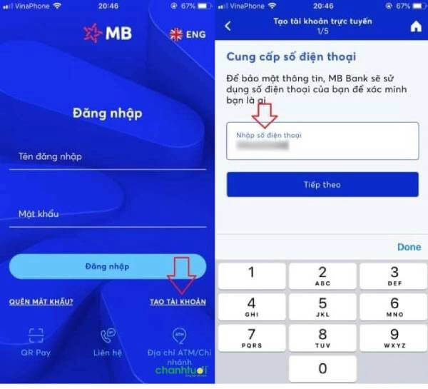 Đăng ký tài khoản MB Bank Online Đăng ký tài khoản MB Bank Online